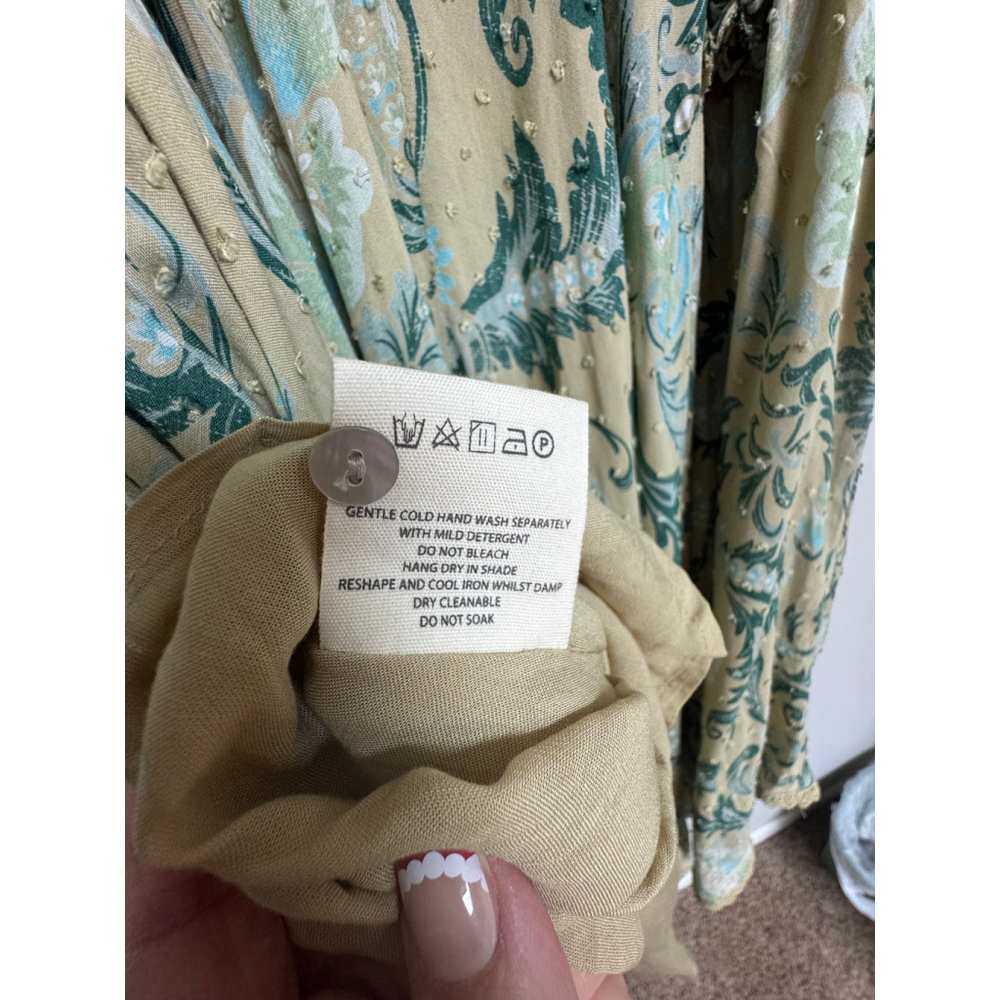 Spell and the Gypsy Collective Aurora Swing Dress Avocado Green Medium - Picture 12 of 14